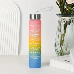 Motivational Leakproof 300ml Sport Water Bottle for Outdoor Travel and Fitness (G)
