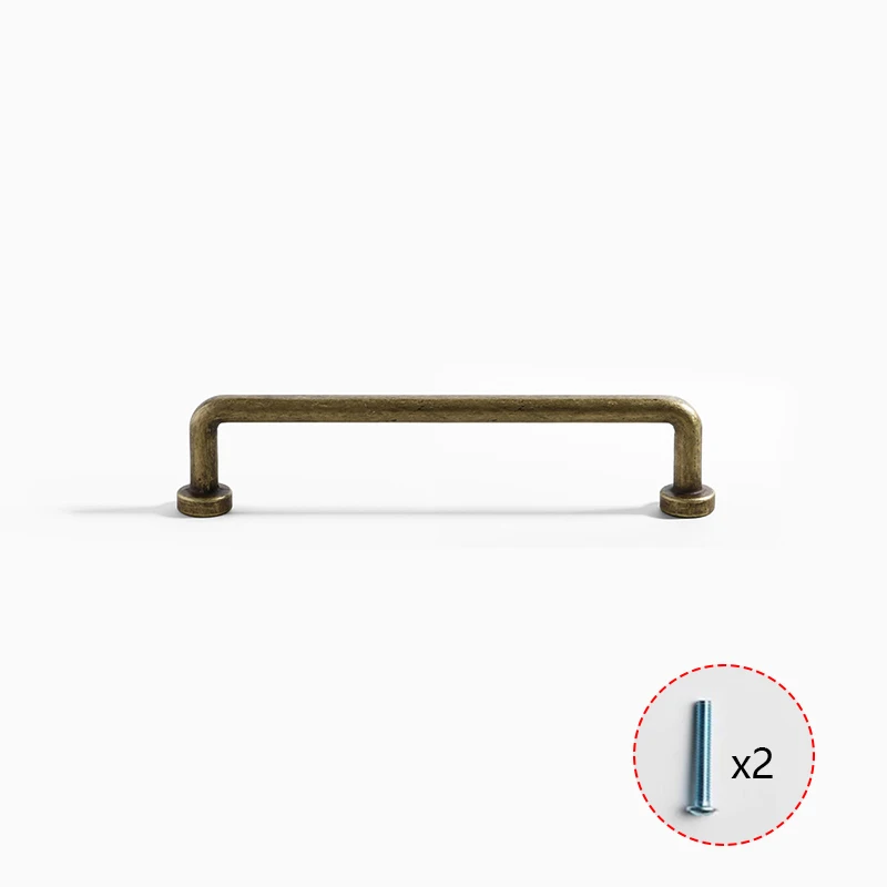 Description Picture 6 of itemMiddle Ages Retro Antique Copper Cabinets Handles Minimalist Alloy Drawer Pulls Hardware New Chinese Style Door Wardrobe Knobs