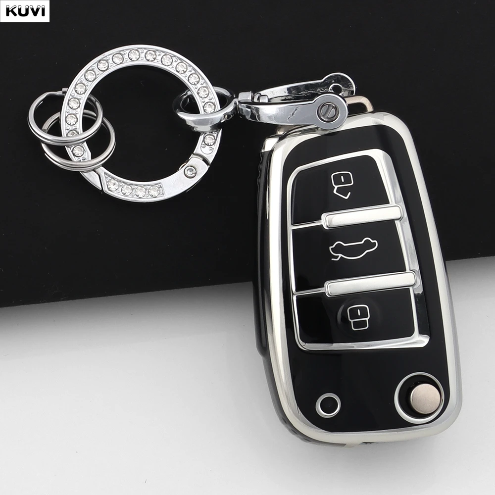 Premium TPU Car Key Case Cover - Stylish Protection