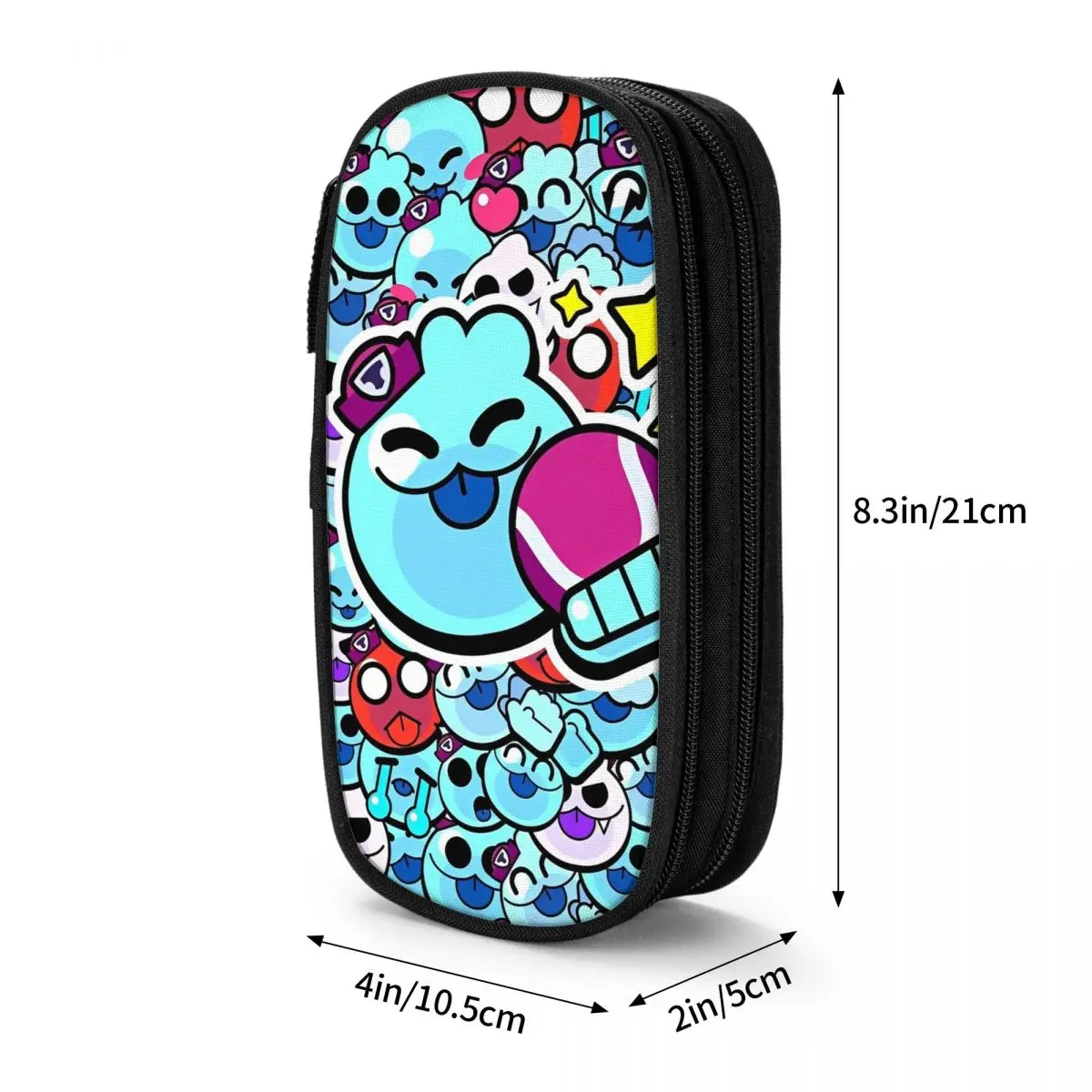 Brawll-Squeak Pencil Case Game Cartoon Pencil Box Pen Holder for Student Large Storage Pencil Bags Students School Stationery 6