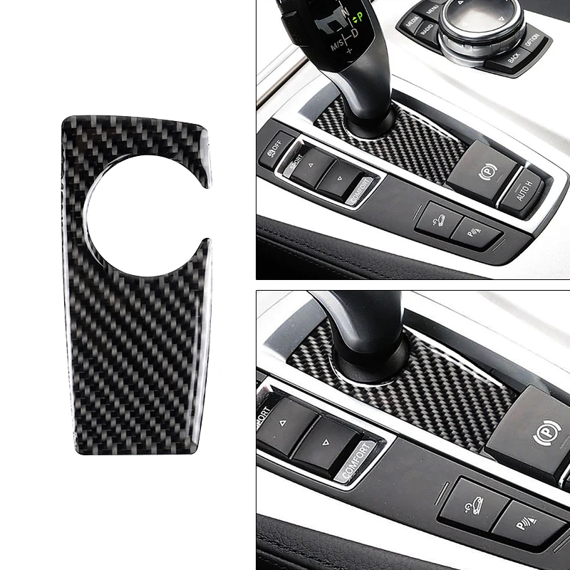탄소 섬유 자동차 기어 시프트 패널 커버 트림 스티커, 장식 데칼, BMW F07 F10 F25 F26 2009-2016 X3 X4, 자동차 인테리어, 신제품 
