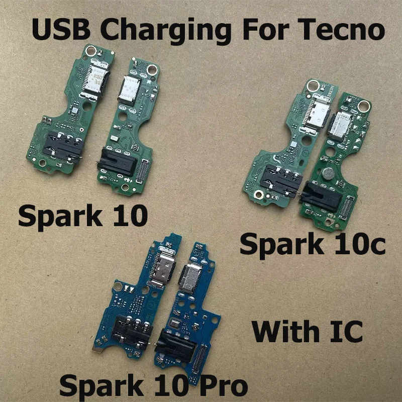 

Для Tecno Spark 10 10C Pro быстрая USB зарядка док-порт микрофон коннектор для микрофона детская плата KI5q KI7 KI5k KI5m