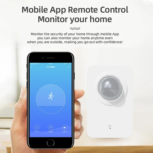 Tuya WiFi Zigbee PIR Motion Sensor for Smart Life Infrared Passive Detection Security Alarm System Detector Remote 2