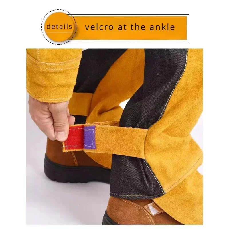 Heavy Duty Leather Welding Apron Fire Resistant Heat Insulation Welder Protection Clothes welding protective gear