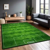 Football Field Carpet Living Room Foldable Big Size Floor Mats 200x300cm Non-slip Play Mat for Children Bedroom Machine Washable 1