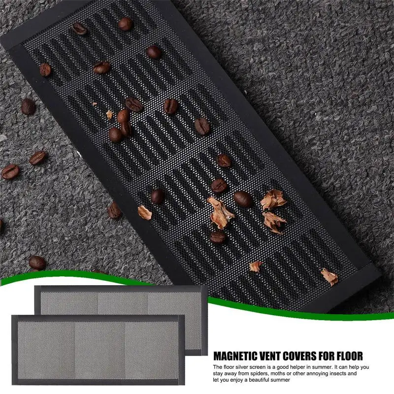 Magnetic Vent Cover Rectangle Floor Mesh Magnetic Air Cover For Wall  Ceiling Floor Catch Debris Hair Insect Vent Accessories - AliExpress