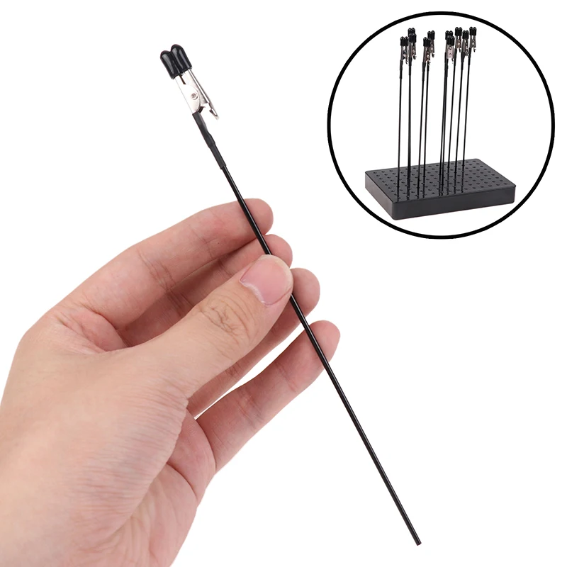 Flexible Modeling Tools For Airbrush Model Crafting Model Painting Stand Base Holder Magnetic Alligator Clips Sticks 1 Set model tools