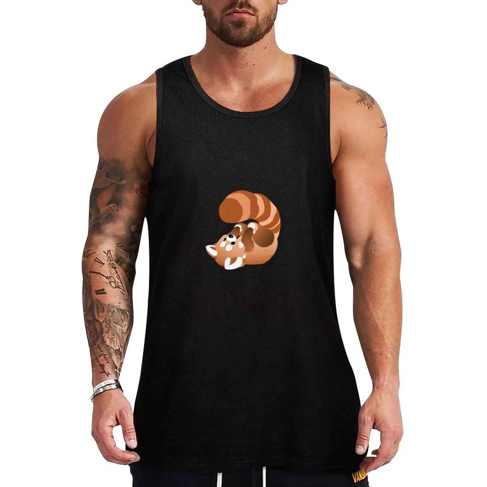 

Red Panda Tank Top Men's clothes sleeveless sports t-shirts for men T-shirt man