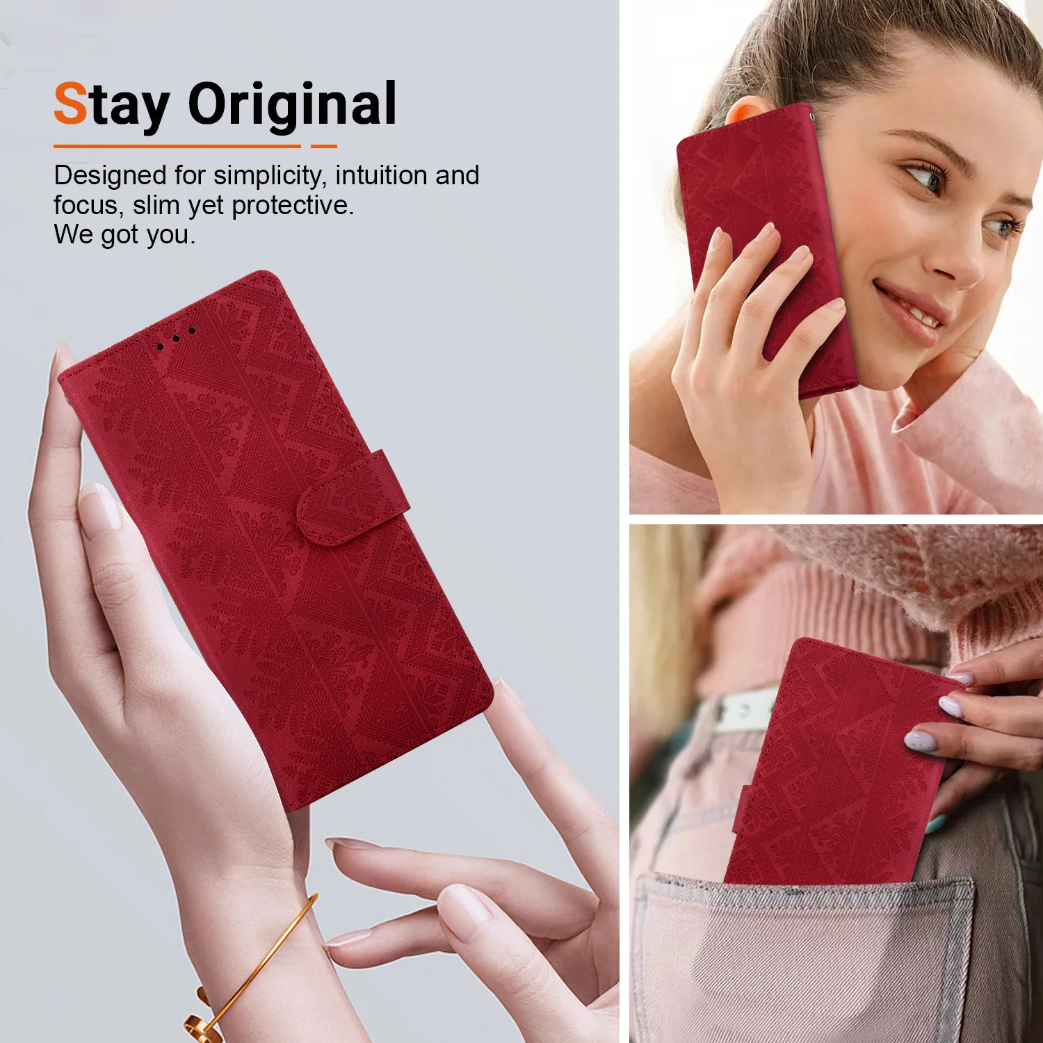 Magnetic Wallet Flip Luxury Leather Phone Case Cover