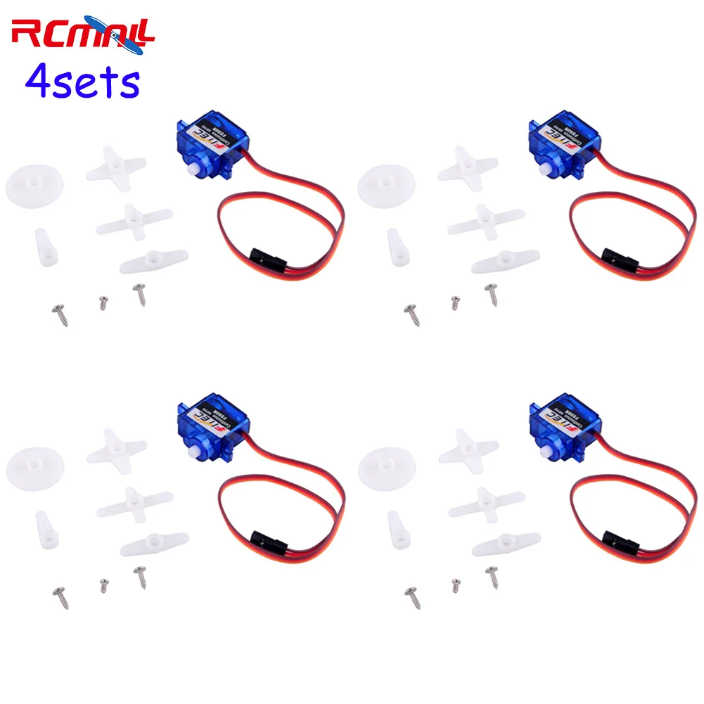 Feetech Micro rc Servo Motor Rotação Contínua de 360 Graus 6v 1.5kg Fits Arduino Micro:bit 4sets Fs90r 9g
