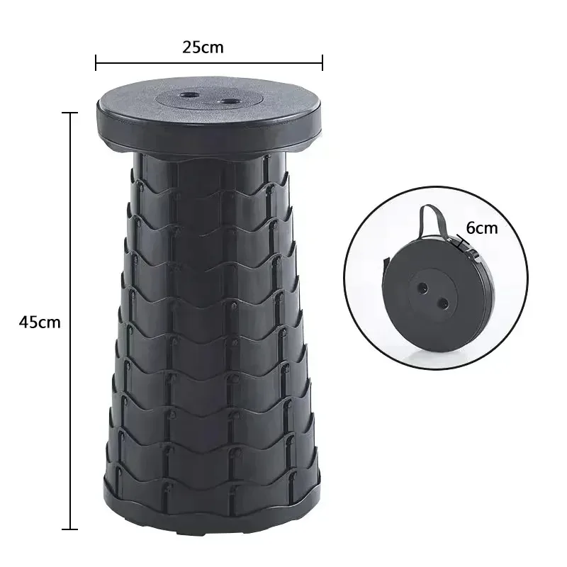 Portable Rainbow Folding Stool Lightweight Plastic Folding Chair Home Space Saving Furniture Stools