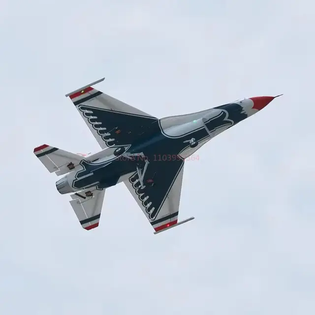 Fms New 64mm Ducted F-16 Fighting Falcon Rc Plane Remote-Controlled Electric Jet Fighter Assembled Fixed Wing Vortex Jet Sound 6