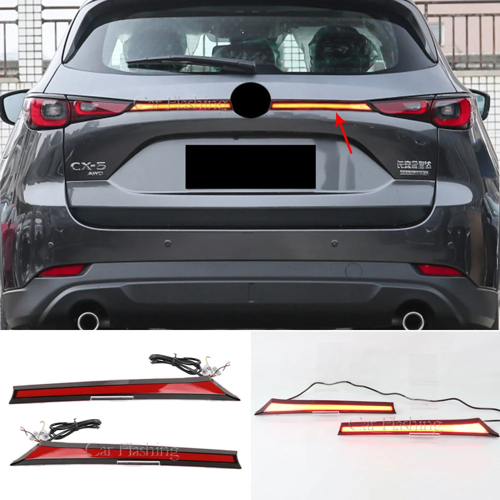 cx-5 cx5 2022 2023 車のリアバンパートランクテールライト LED
