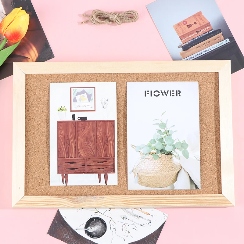 Letter Board Message Board Soft Wooden Letter Message Decor Postcard Photo Wall Cork Memo Cork