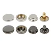 50 Sets Fastener Snap Kit Heavy Duty Press Snap Button or Marine Boat Canvas Bag Leather Down Jackets Craft Brass Double Sided 6