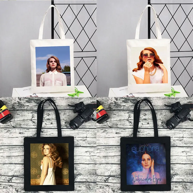 Lana Del Rey Canvas Totes Shopping Bags for Boutique Designer Tote Bag Canvas Tote Bag Cute Bag Eco Friendly Products