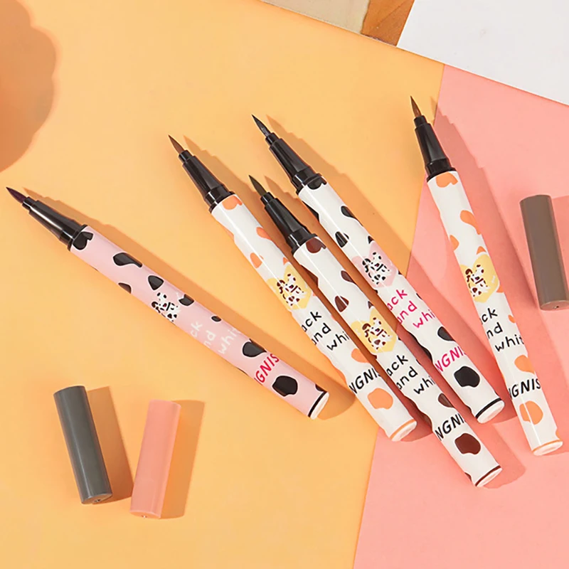 Eyeliner Pen Long Lasting No Smudging Quick Drying Brown Lying Silkworm