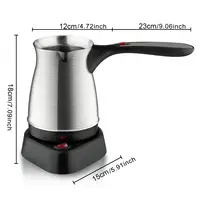 Cafetière électrique turque multifonctionnelle de 17oz, facile à nettoyer, pour Restaurant, bureau, Bar, maison, café 6