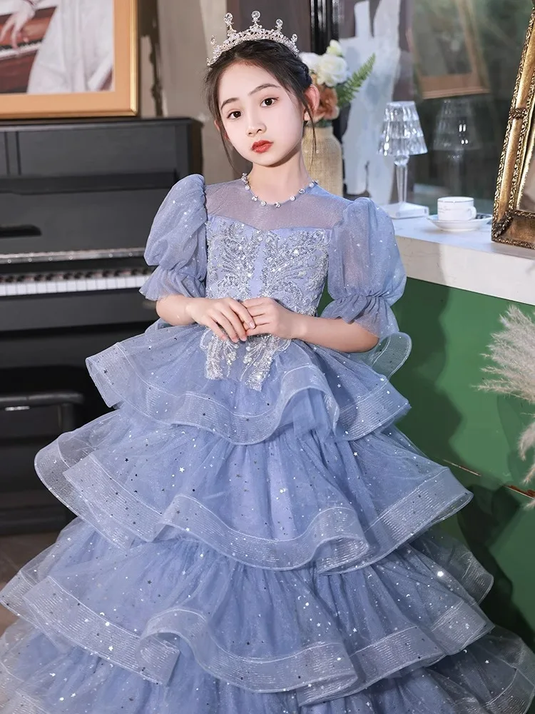 Junoの祝福と鳥たちのAria〜柄プリンセスワンピース