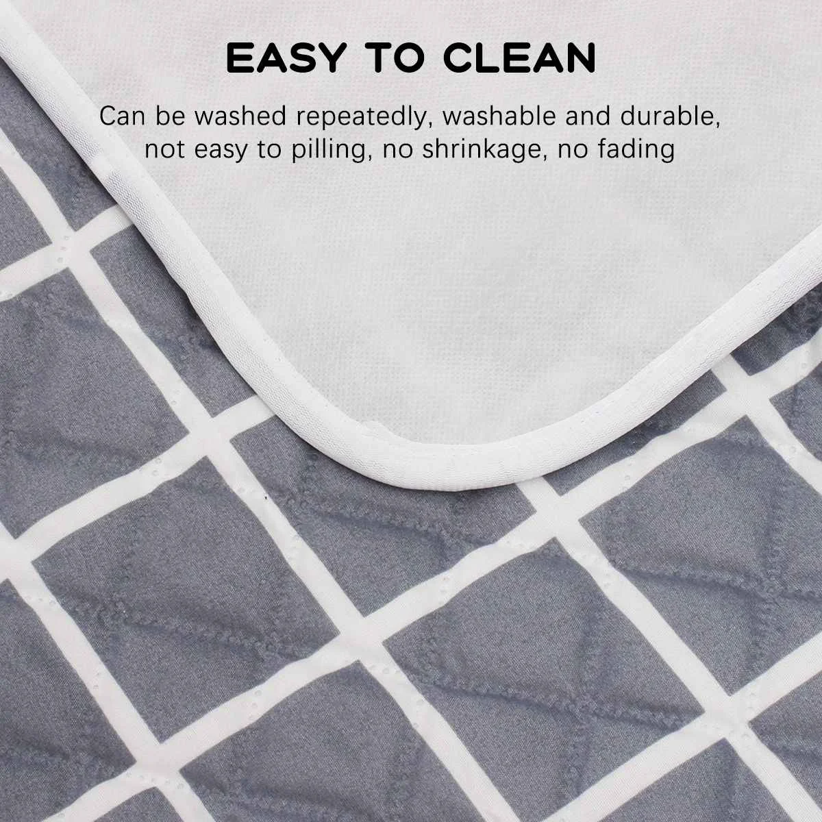 Washable Incontinence Bed Pad Reusable Changing Pad Sheet Urine Mat Nappy Diaper Mattress Protector Cover Kids Adult Waterproof 5