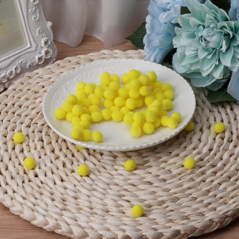 

100Pcs Multi Purpose Pom Poms Round Balls Craft Making Tools DIY Decorations New