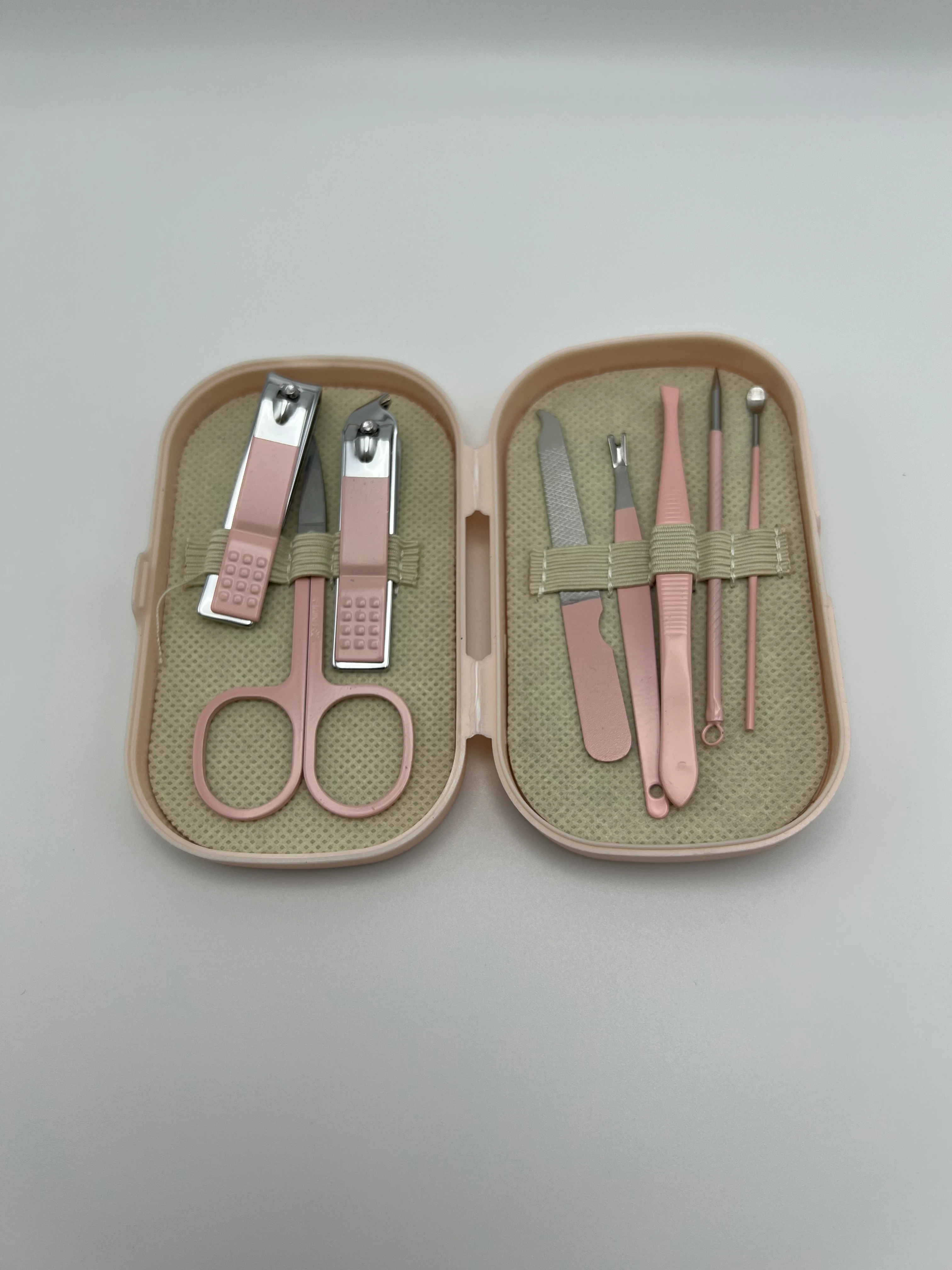 Stainless steel nail clipper set, nail care and manicure clippers, manicure tools, clipper set.
