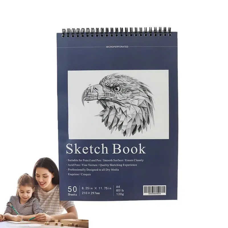 

Drawing Notebook 50-sheets Artist Sketch Pad 8x12inches/21x30cm Art Sketchbook Drawing Paper Pad Art Supplies For Kids
