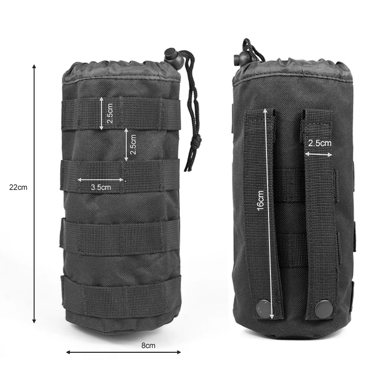 Outdoor Picnic Bottle Case 600D Nylon Molle System Pouch