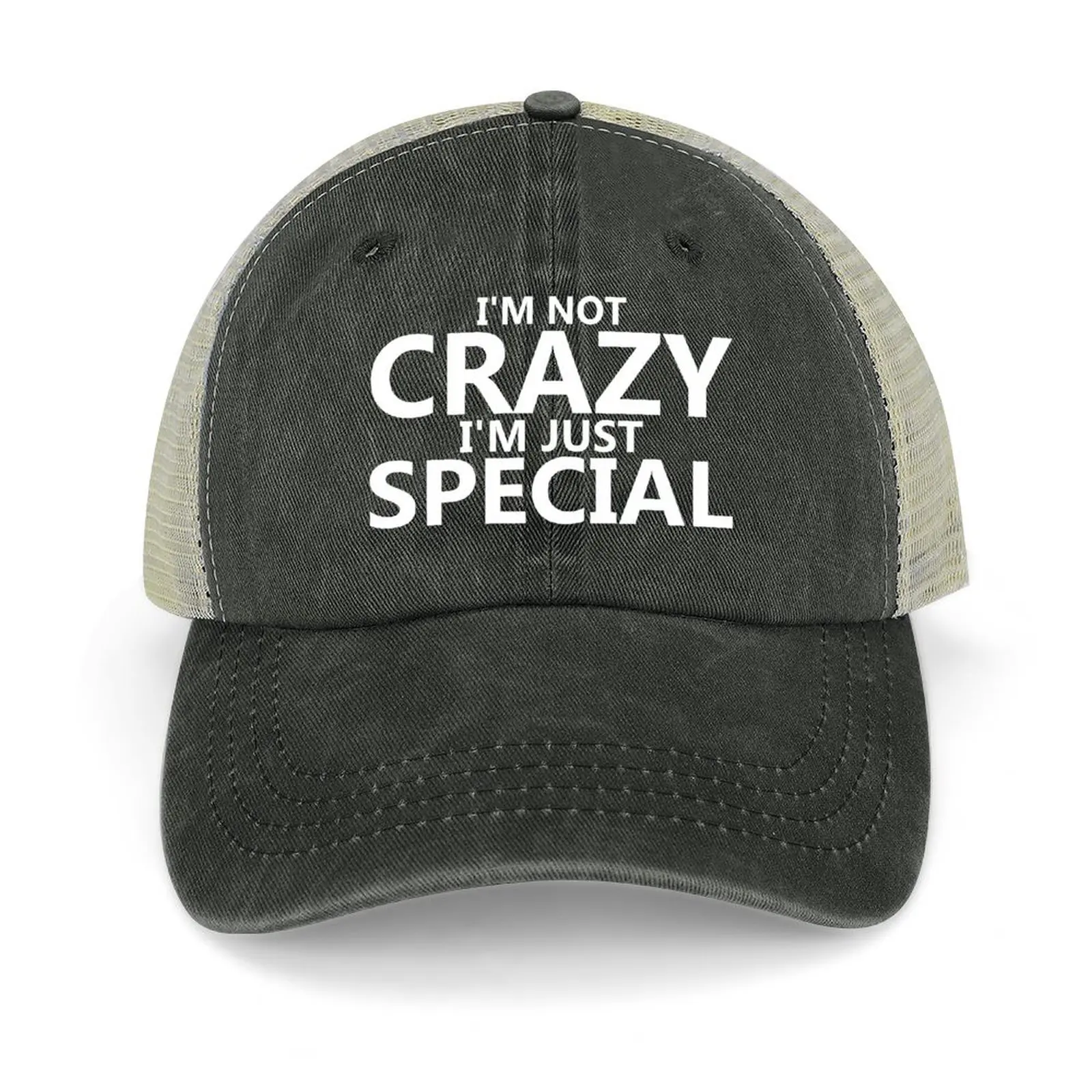 

I'm Not Crazy I'm Just Special Cowboy Hat Uv Protection Solar Hat Fishing cap Dropshipping Male Women's