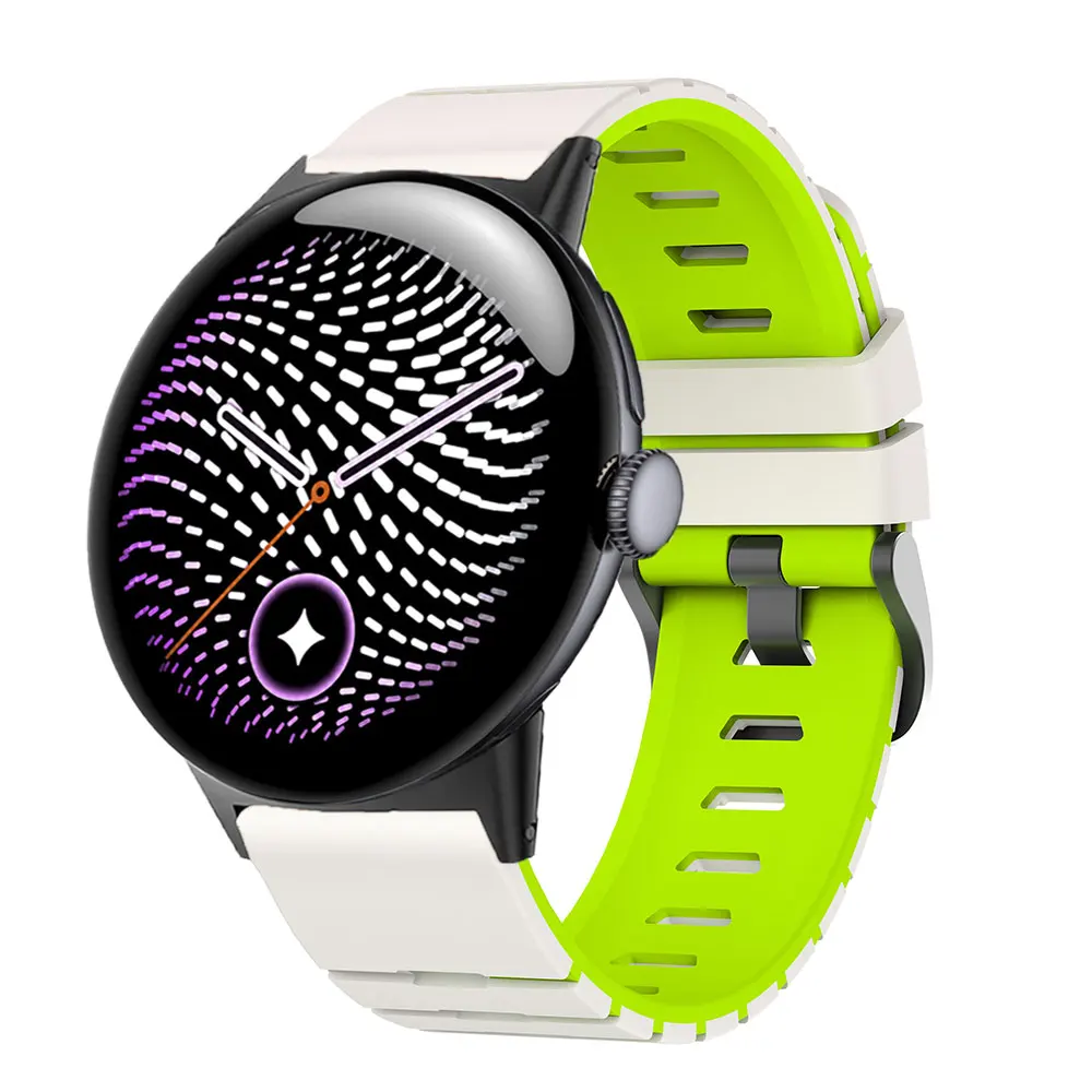 Two-Tone Silicone Replacement Watchband - Premium Accessory