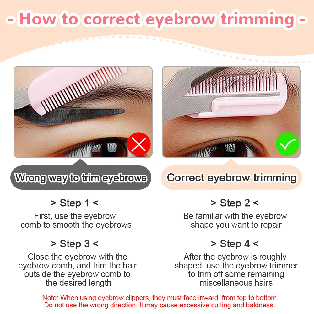 Eyebrow Shaving Knife Eyebrow Scissors with Comb Stainless Steel Plastic Razor Facial Hair Removal Razor Make-up Tool eyebrow trimmer set,eyebrow trimmer,eyebrow razor set,eyebrow razor,facial hair remover,eyebrow scissors,stainless steel scissors,hair remover,facial dissection scissors