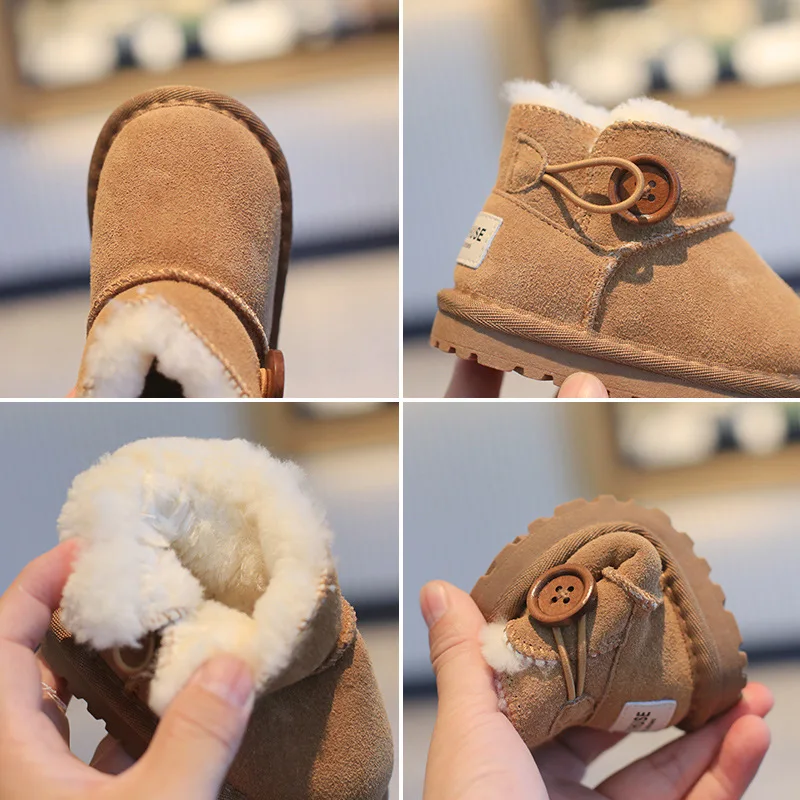 0-4 Years Baby Winter Snow Boots Autumn Toddler Boys Girls Warm Fur Ankle Boots