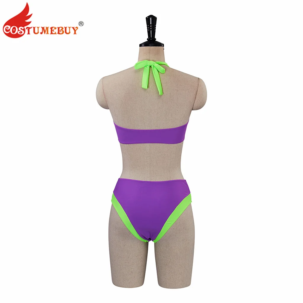 Daphne Cosplay Costume Daphne Bikini Sexy Purple Swimsuit Two Piece Set Bathing Suit