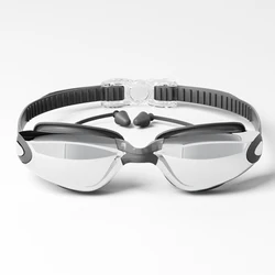 Premium Unisex UV - Protective Swimming Goggles - Stylish, Waterproof, Anti - Fog, and HD Clarity (Grey)