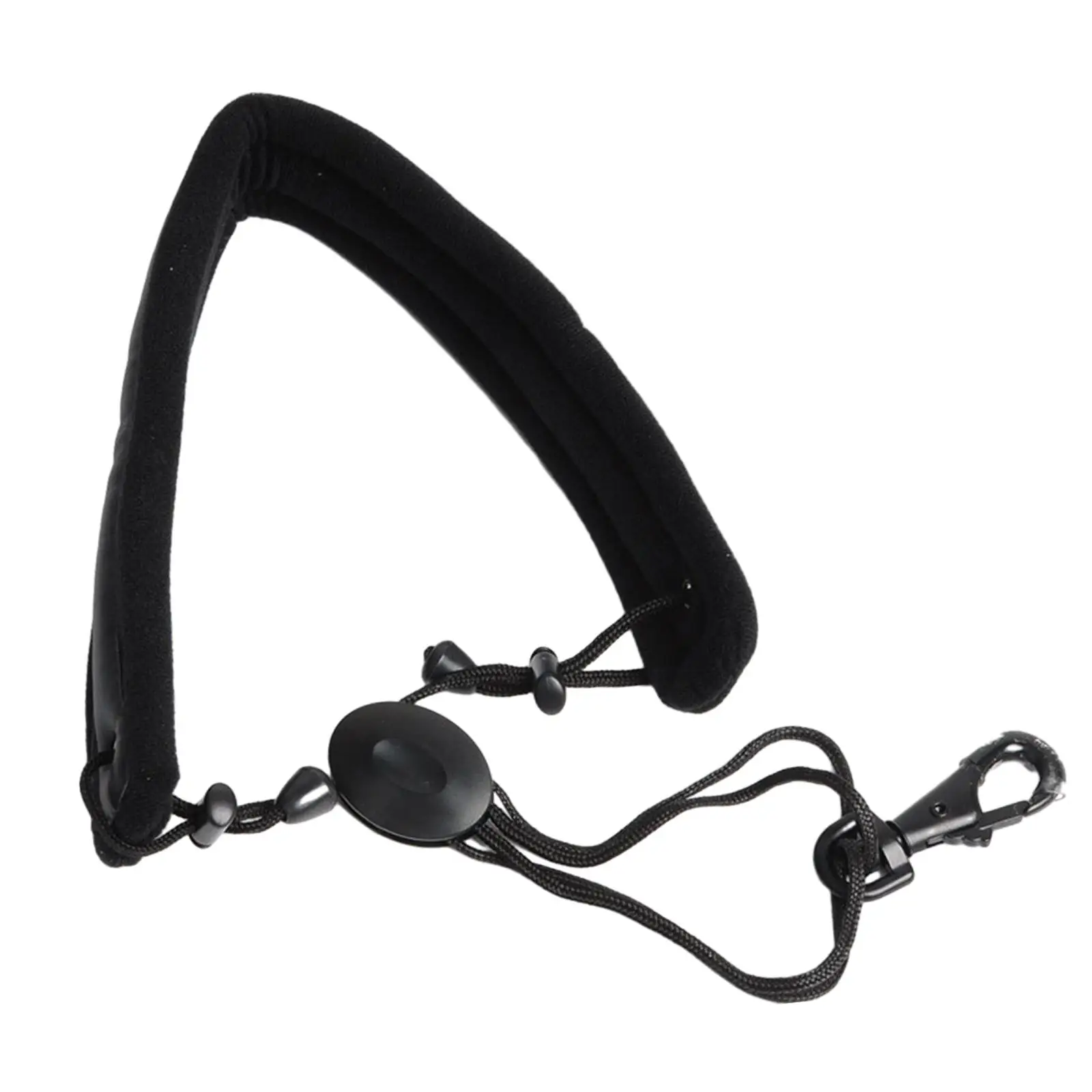 Padded Saxophone Neck Strap with Metal Hook Adjustable for Alto Saxophone Tenor Oboes Clarinets Soprano