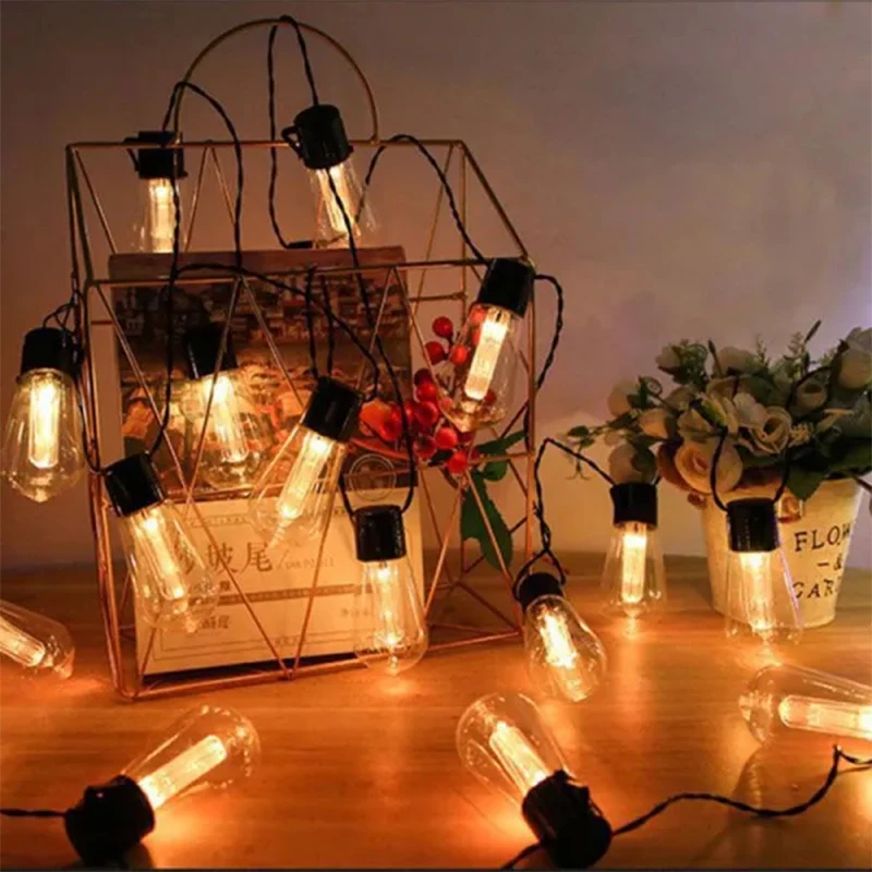 Description Picture 6 of itemOutdoor Solar String Lights LED IP65 Waterproof Edison Bulb Retro Vintage Christmas Garland Garden Party Decoration Fairy Lamp