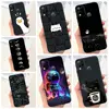 For Infinix X689F X689 Case Infinix Hot 11 G37 Hot 10S NFC 10T Coque Funda Soft Silicone Camera Protected Black Cat Space Man 1