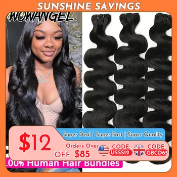 Wow Angel 28 30 inch Body Wave Human Hair Bundles 1/3/4 pieces 10A Brazilian Remy Hair Extensions Single Bundle Virgin Hair 1