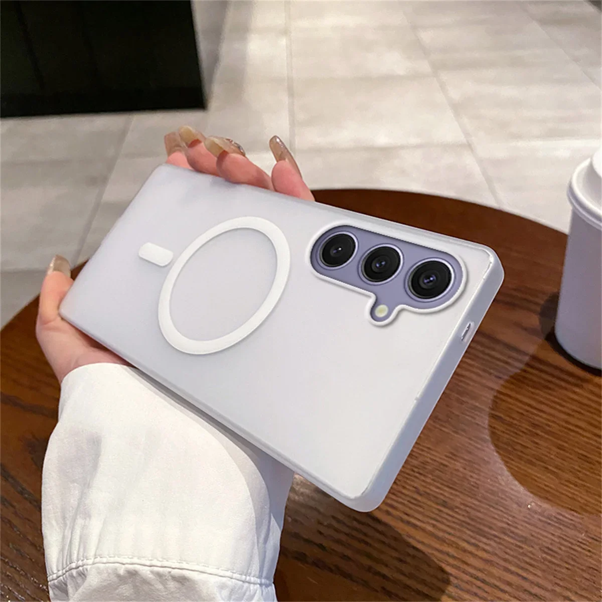 Luxury MagSafe Slim Matte Clear Magnetic Phone Case