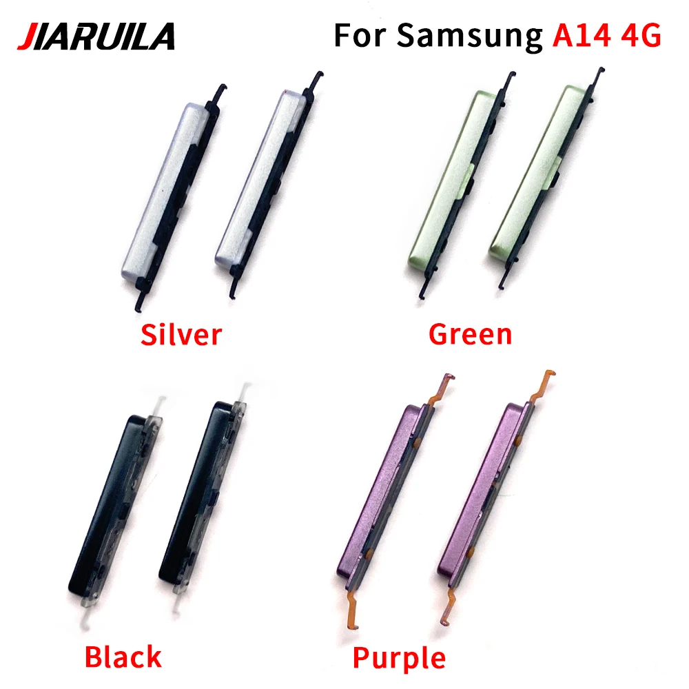 삼성 A04 A04E A04S A14 용 전화 전원 볼륨 버튼 새로운 외부 켜기 끄기 측면 키 수리 부품
