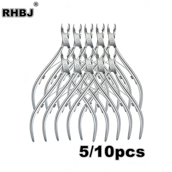 5/10pcs Stainless Steel Nail Clipper Scissors Nail Care Kit Dead Skin Remover Exfoliator Professional Nail Tool Set for Home Use