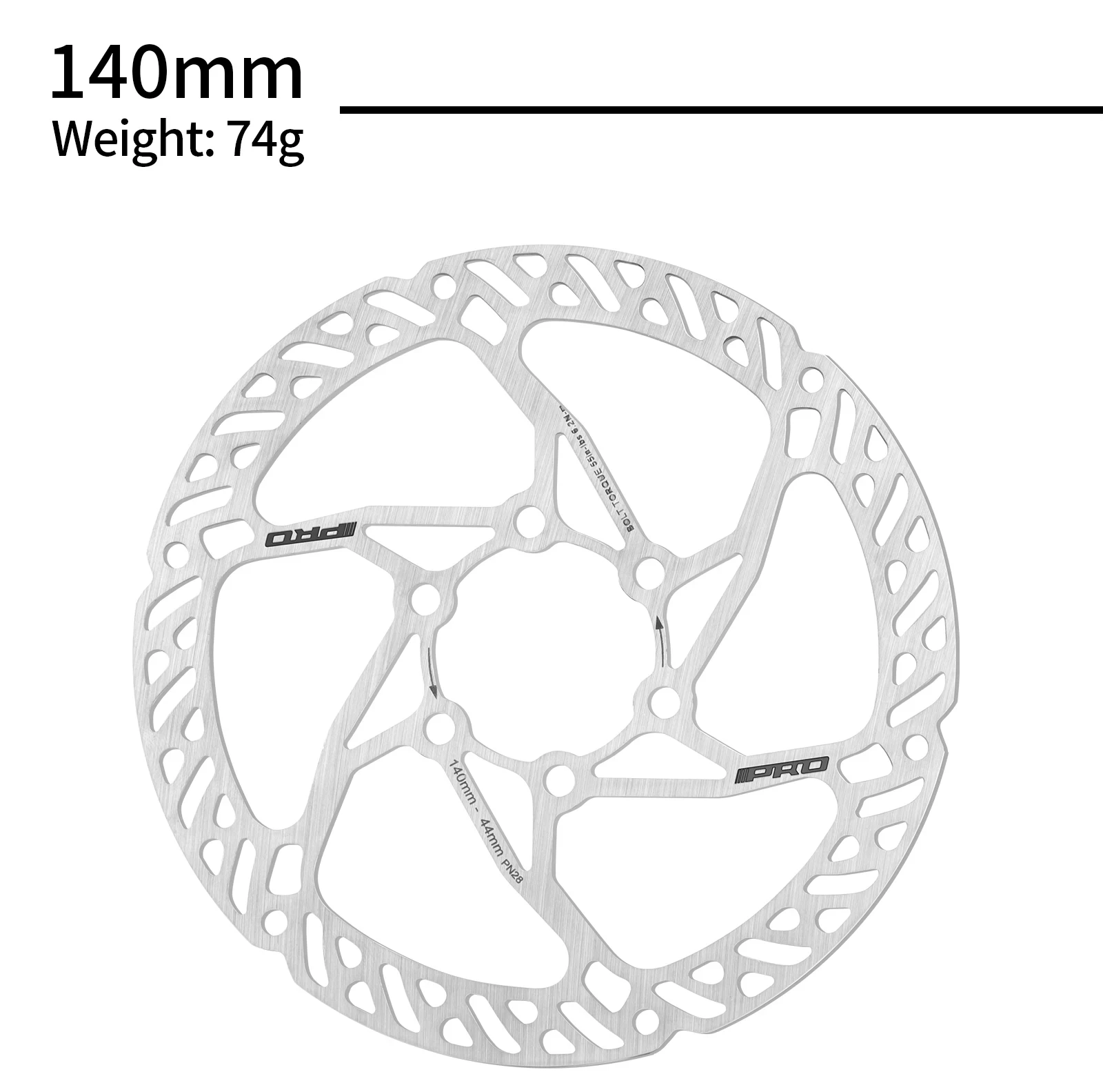 IIIPRO 140 mm 160 mm Fahrrad-Scheibenbremsscheibe, 6 Schrauben, hydraulische Fahrrad-Bremsscheiben, hochfeste Mountainbike-Rotoren – Detail 8