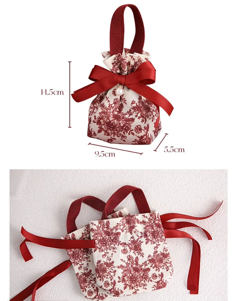 12 Stück süße tragbare Zuckerwattenbeutel mit Kordelzug, Verpackung, Schokolade, alles Gute zum Geburtstag, Party, Jäten, Rückkehr, Geschenk für Gäste – Detail 2
