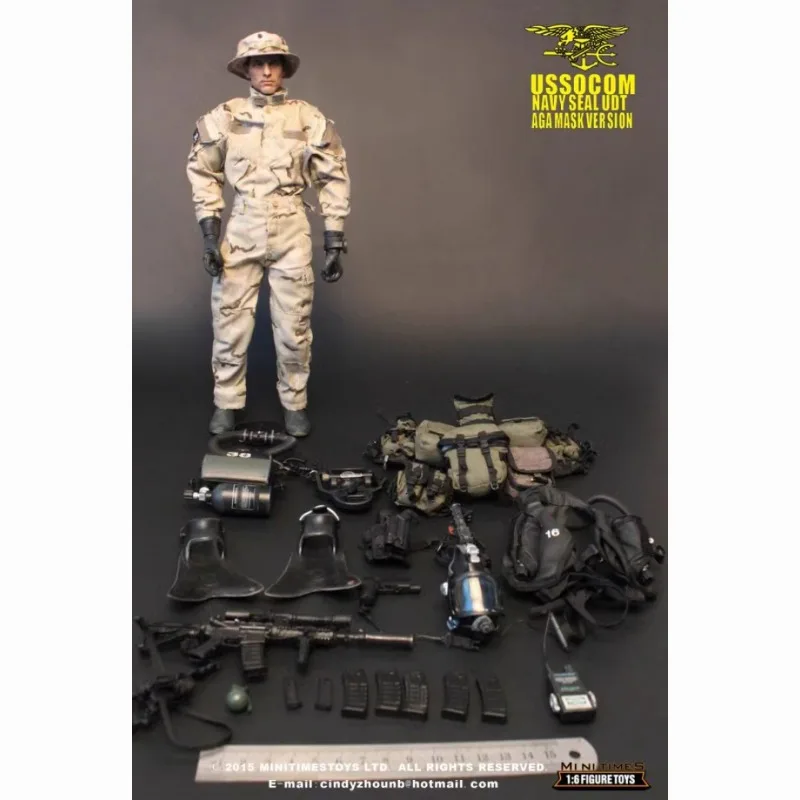 

Goods in Stock Genuine Minitimes M002 USSOCOM NAVY SEALUDT AGAMASKVER SION 1/6 Male Soldier Action Model Toy Holiday Gifts