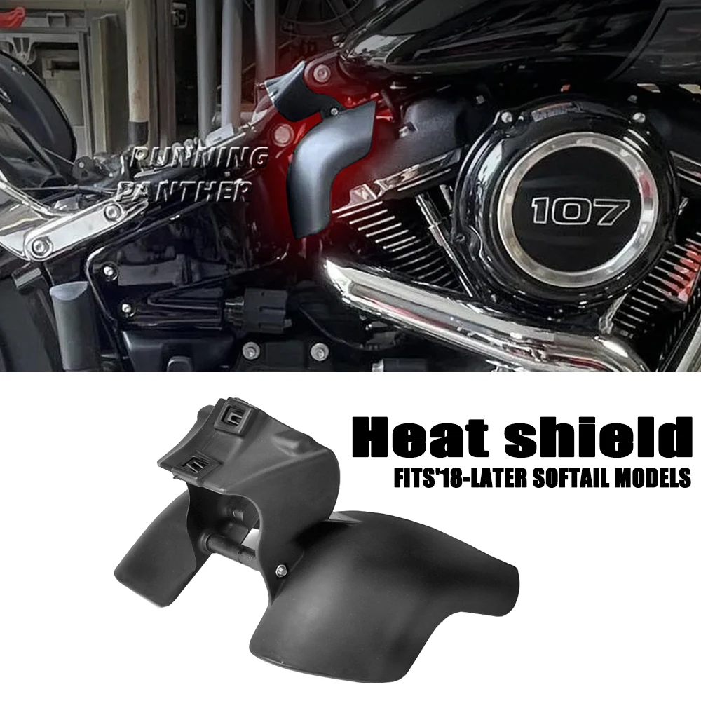 

Motorcycle Heat Shield Mid-Frame Air Deflector Trim Cover For Harley Softail Breakout Street Bob Fat Bob Low Rider FXBR 2018-24