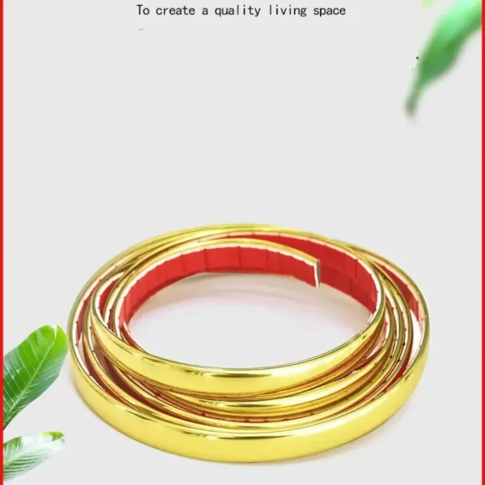 3D Metal PVC Self-Adhesive Tile Stickers Tape Floor Waterproof Wall Gap Sealing Strip Tile Beauty Seam Sticker Home Decoration