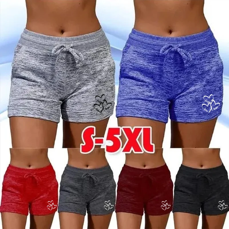 

Fashion Casual Summer Yoga Shorts Women Jogging Beach Vintage Short Elastic Waist Shorts Ladies Elegant Chic Street Sexy Trouser