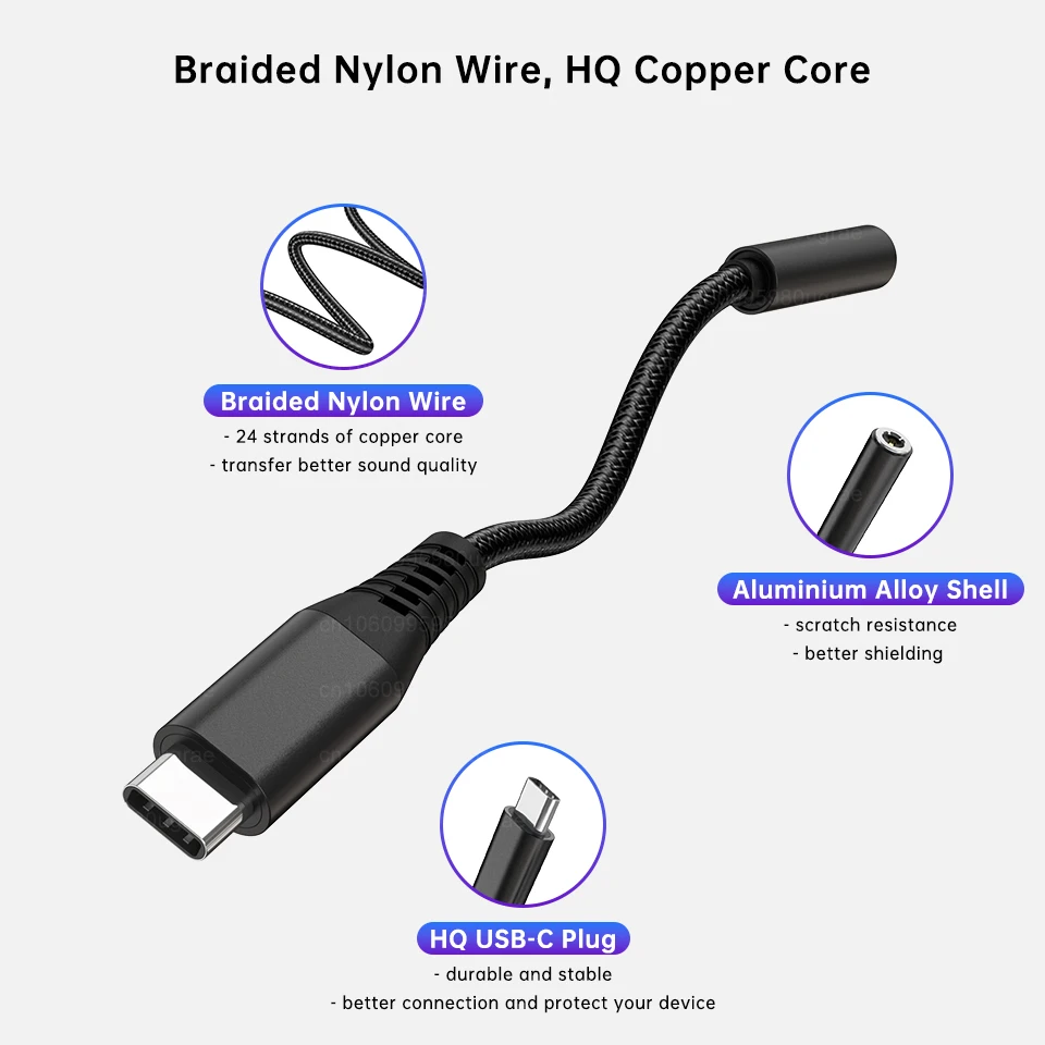 USB Type C To 3.5MM Earphone Jack Adapter For Samsung Galaxy S23 S22 Ultra S21 FE Note 20 A54 A34 A53 F54 Tab S9 Aux Audio Cable