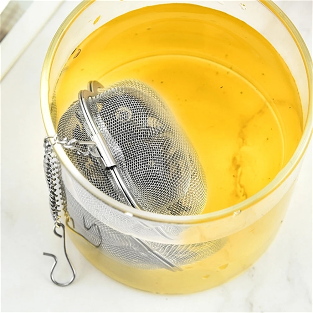 10pcs Flower Shape Reusable Stainless Steel Fine Mesh Tea Infuser Ball for Loose Leaf Tea Straine