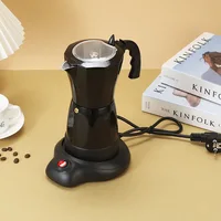 Cafetière électrique portable en aluminium de 300 ml/6 tasses, cafetière italienne rapide, percolateur, outils à café, 480 W 1